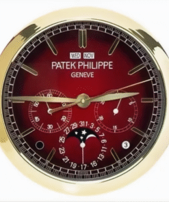 Patek Philippe Geneve Red, Black and Gold Wall Clock