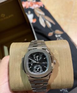 Alternative view of Patek Philippe SUPERCLONE Nautilus FLYBACK CHRONOGRAPH. TRAVEL TIME. 5990/1A-011