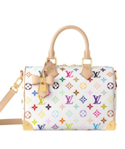 Louis Vuitton x Takashi Murakami Multicolour Monogram Speedy – 2 Piece Set (White)