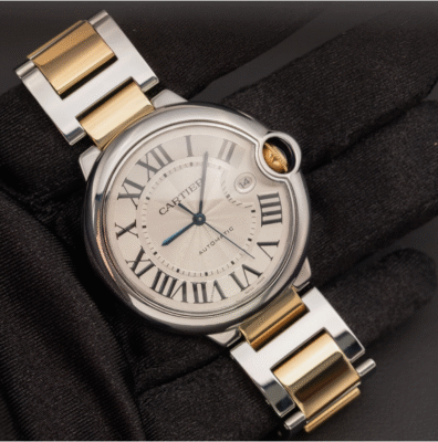 Cartier Ballon Bleu 42mm 18k Yellow Gold & Steel Mens Automatic Watch SUPERCLONE