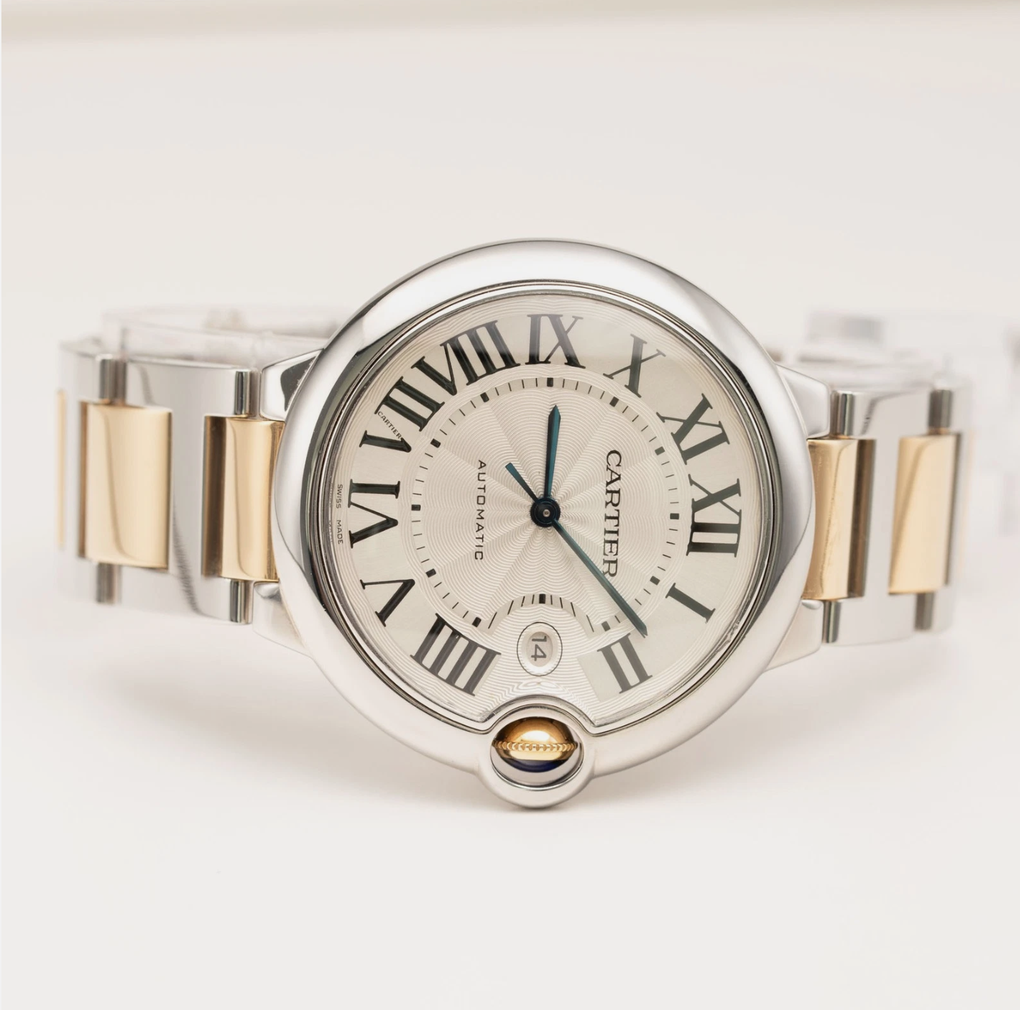 Cartier Ballon Bleu 42mm 18k Yellow Gold & Steel Mens Automatic Watch SUPERCLONE - Image 2